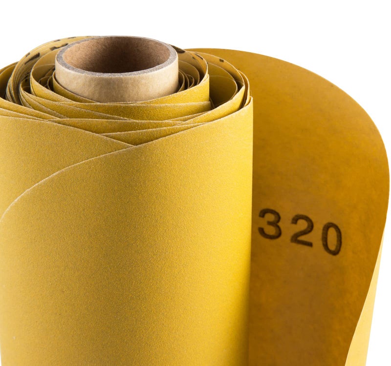 S SATC Premium Gold Sandpaper 6 Inch 100 PCS Sanding Discs 320 Grit Self Adhesive Stickyback Sandpaper Roll Aluminum Oxide PSA Sandpaper Discs for Wood  Metal  and Car Paint - Image 5